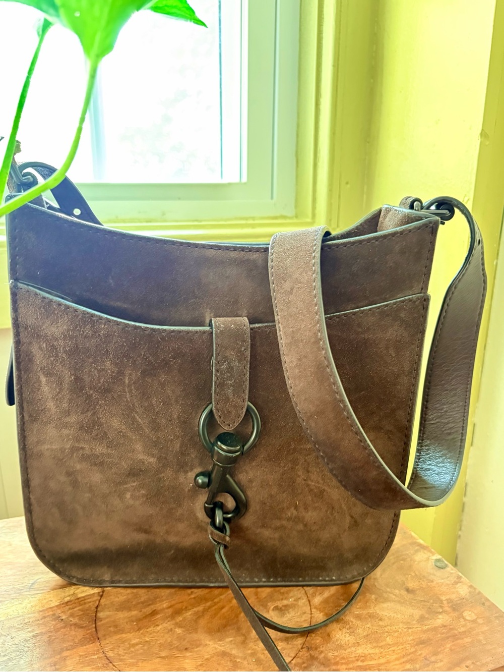 Rebecca Minkoff Megan brown suede small